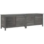 vidaXL Tuinbox 198,5x50x56,5 cm massief vurenhout antracietkleurig