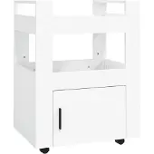 vidaXL Keukentrolley 60x45x80 cm bewerkt hout wit