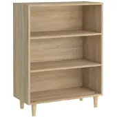 vidaXL Dressoir 69,5x32,5x90 cm bewerkt hout sonoma eikenkleurig