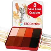 Stockmar kleuren van de wereld wasblokjes set - 8 kleuren in blik.