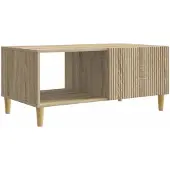 vidaXL Salontafel Sonoma Eiken 90 x 50 x 40 cm Bewerkt hout