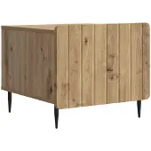 vidaXL Salontafel Artisanaal eiken 49 x 50 x 42 cm Bewerkt hout