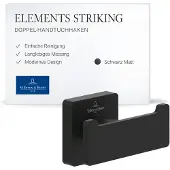 Villeroy & Boch Elements Striking - Haak, mat zwart TVA152012000K5