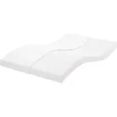 vidaXL Schuimmatras 7 zones hardheid 20 ILD 140x220 cm wit