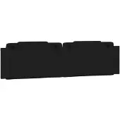 vidaXL Hoofdbordkussen "Viana" 200 cm kunstleer zwart