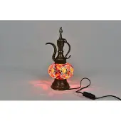 Halay Handgemaakte Turkse Ibrik tafellamp multicolour in- outdoor Oosterse karaf