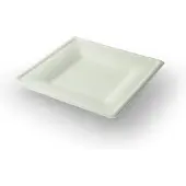 Sier disposables 40 st. 40st. Mondial suikerriet bord vierkant - Medium