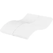 vidaXL Schuimmatras hardheid H2 H3 120x210 cm wit