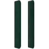 vidaXL Hoofdbord LED 93x16x118/128 cm fluweel donkergroen