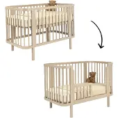 Novi Meegroei Babybedje Kira Incl. Bedzijde 60x120 Sand