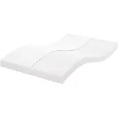 vidaXL Schuimmatras 7 zones hardheid 20 ILD 120x220 cm wit