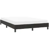 vidaXL Bedframe zonder matras 140x220 cm fluweel zwart