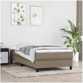 vidaXL Boxspring bed 80x200 cm stof taupe