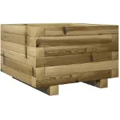 vidaXL Plantenbak 40x40x26,5 cm geïmpregneerd grenenhout