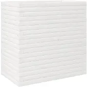 vidaXL Plantenbak 70x40x68,5 cm massief grenenhout wit