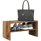 vidaXL Schoenenrek stapelbaar 60x30x30,5 cm oud houtkleurig