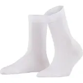 Falke Cotton Touch eenkleurig katoen sokken dames wit - maat 35-38