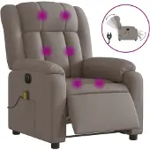 Sonstiges Massagestoel elektrisch verstelbaar stof taupe