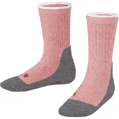 Falke Sokken donkergrijs / roze gemêleerd / donkerrood