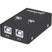 Manhattan 2 poorten USB 2.0-schakelaar Zwart