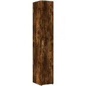 vidaXL Opbergkast smal 30x42,5x225 cm bewerkt hout gerookt eikenkleur