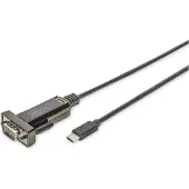 Digitus USB-C, Serieel Adapter [1x USB-C stekker - 1x RS232-stekker] DA-70166 1.00 m