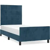 vidaXL Bedframe zonder matras, donkerblauw, 80x200 cm, fluweel