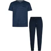 Phil&Co. Pyjama lang 'Essential' blauw denim
