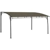 vidaXL Zonneluifel 4x3x2,55 m taupe