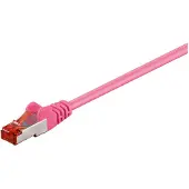 Goobay 5m CAT 6 patchkabel, S/FTP (PiMF), magenta