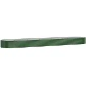 vidaXL Plantenbak 507x100x36 cm gegalvaniseerd staal groen