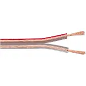Goobay Luidspreker kabel (CU koper) - 2x 0,75mm² / transparant - 50 meter