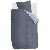Rivièra Maison Twisted dekbedovertrek - Eenpersoons - 140x200/220 - Blauw