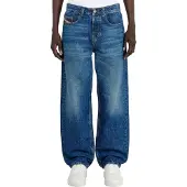 Diesel Low waist baggy jeans met labelpatch