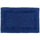 Homescapes badmat donkerblauw 50x80 cm gemaakt van 100% katoen