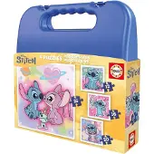 Disney Stitch Mijn Eerste Puzzel Blauw, Kinderen, Blauw, One Size