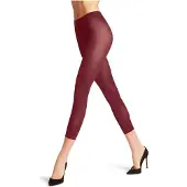 Falke Pure Matt eenkleurig materiaal halfdoorzichtig 50 DEN legging dames rood - maat M