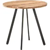 vidaXL Eettafel 80 cm massief acaciahout