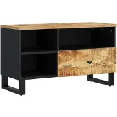 vidaXL Tv-meubel 80x33x46 cm massief mangohout en bewerkt hout