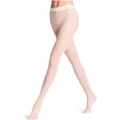 Falke Shell Fragments gedessineerd materiaal transparent 20 DEN panty dames wit - maat XL