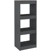 vidaXL Boekenkast/kamerscherm 40x30x103,5 cm massief grenenhout grijs
