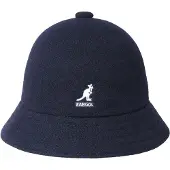 Kangol Bucket hoed in wolblend met logoborduring