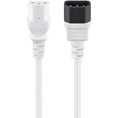 Pro C13 - C14 stroomkabel voor UPS/PDU | 3x 1,00mm | wit | 3 meter