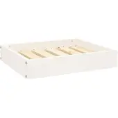 vidaXL Hondenmand 51,5x44x9 cm massief grenenhout wit