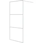 vidaXL Inloopdouchewand 90x195 cm transparant ESG-glas wit