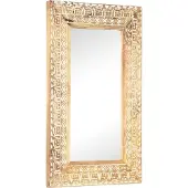 vidaXL Spiegel handgesneden 80x50x2,6 cm massief mangohout