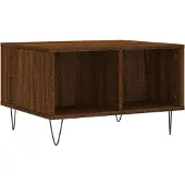 vidaXL Salontafel 60x50x36,5 cm bewerkt hout bruin eikenkleur