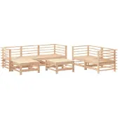 vidaXL 7-delige Loungeset massief grenenhout