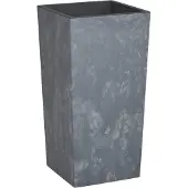 vidaXL Plantenbak met uitneembare bak beton-look 21/49 L PP grijs