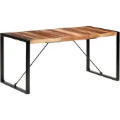 vidaXL Eettafel 160x80x75 cm massief hout